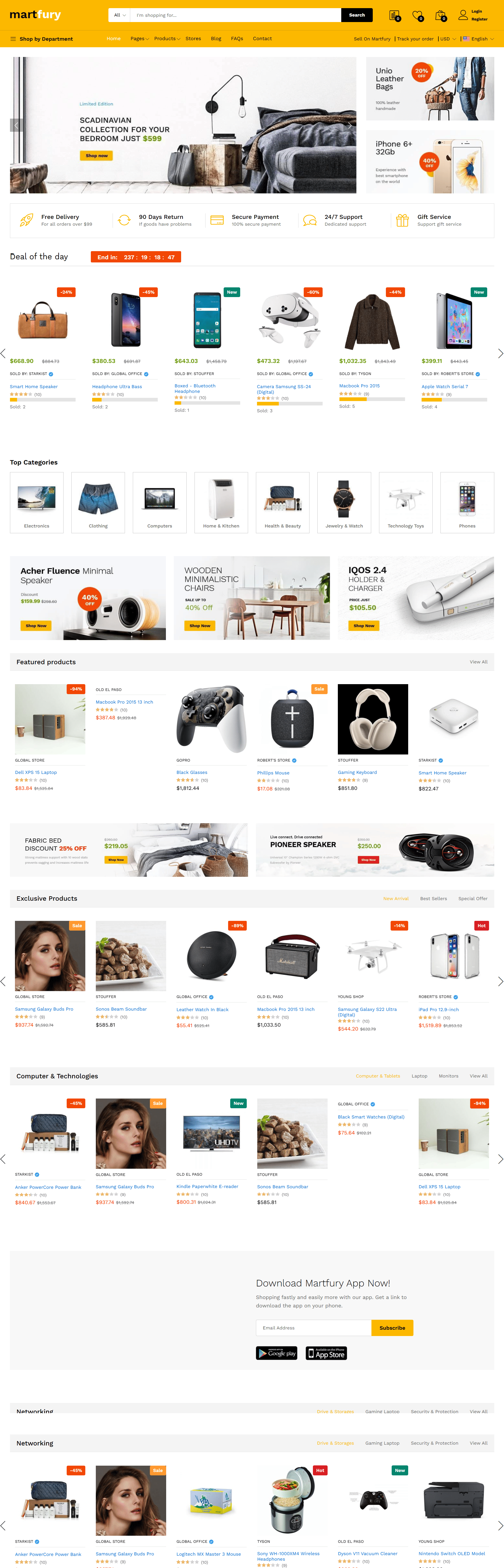 قالب متجري للسوق الإلكتروني