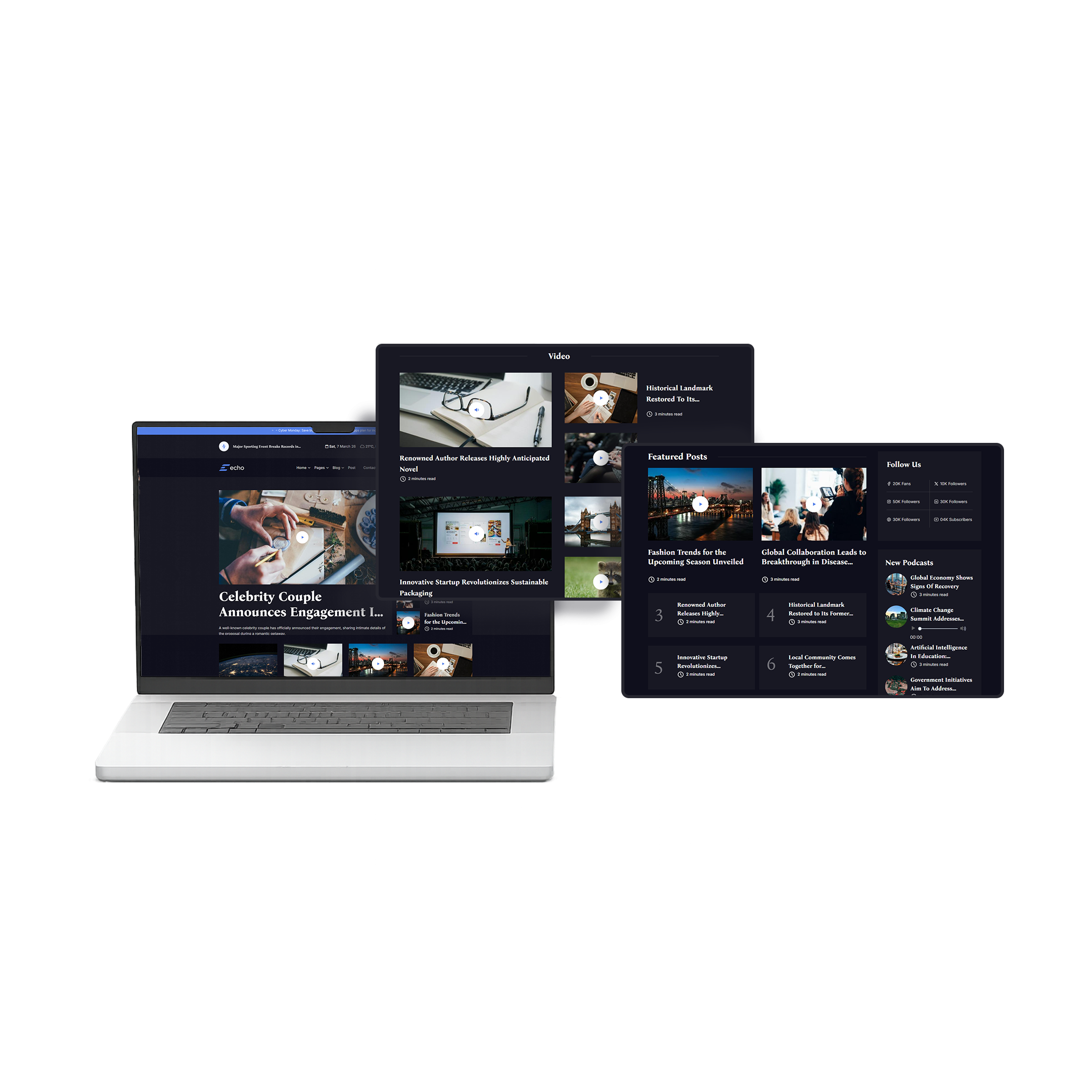 صدى — منصة الأخبار والمجلة الرقمية الاحترافية