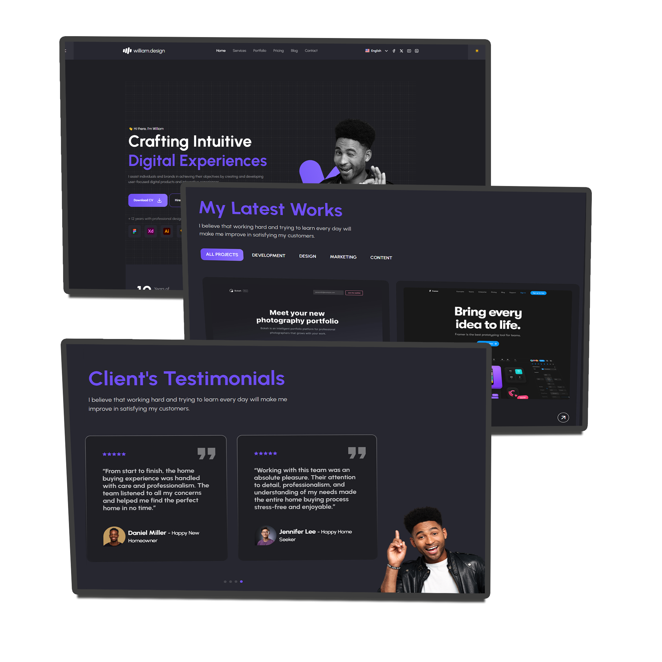 بصمة — موقع معرض أعمال وسيرة ذاتية احترافية