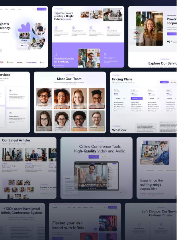 إنفينيـا – قالب الشركات والاستشارات الاحترافية