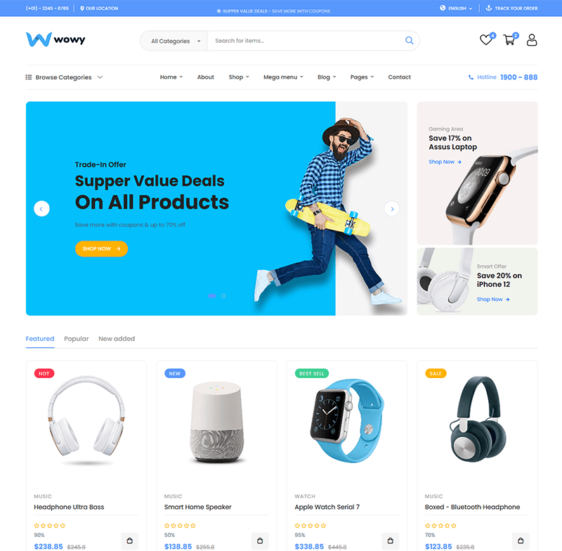 كارتو — متجر إلكتروني متعدد اللغات جاهز